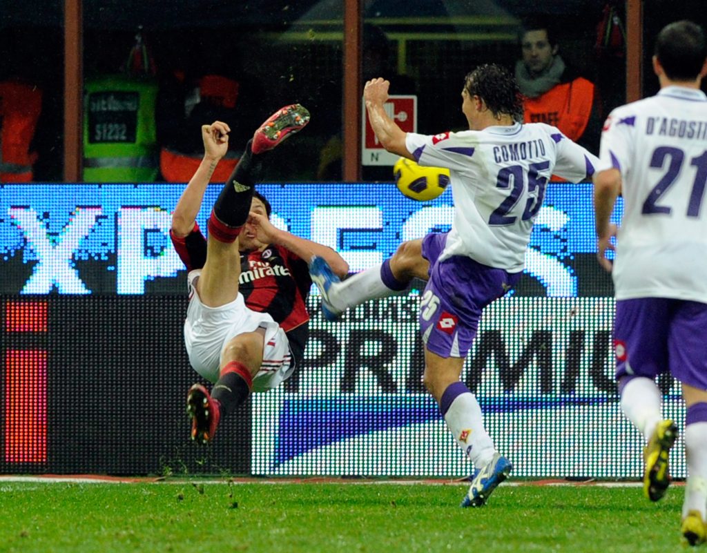 Zlatan Ibrahimovic AC Milan Milan-Fiorentina Serie A 2010-2011