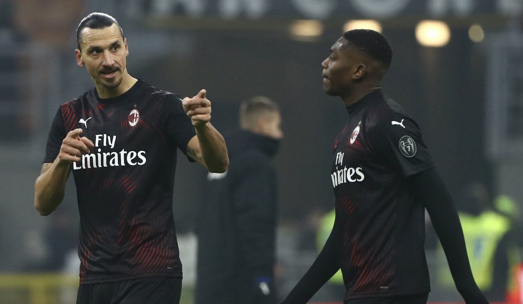 Zlatan Ibrahimovic Rafael Leao AC Milan