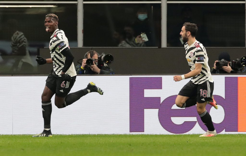 Paul Pogba Manchester United Milan-Manchester United Europa League