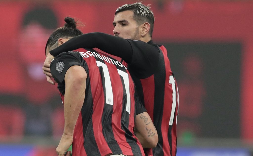 Zlatan Ibrahimovic Theo Hernández AC Milan