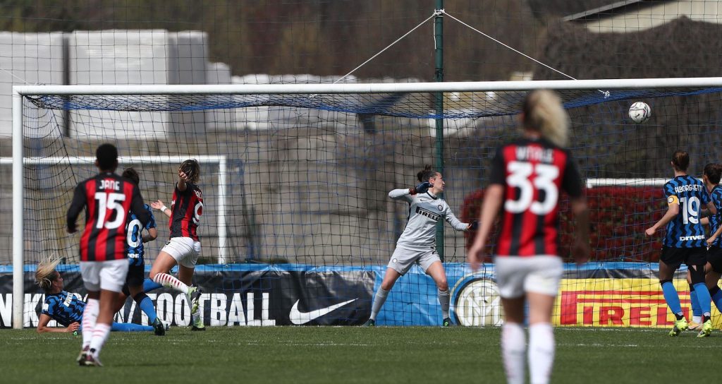 Valentina Giacinti AC Milan Femminile derby Inter-Milan Serie A Femminile
