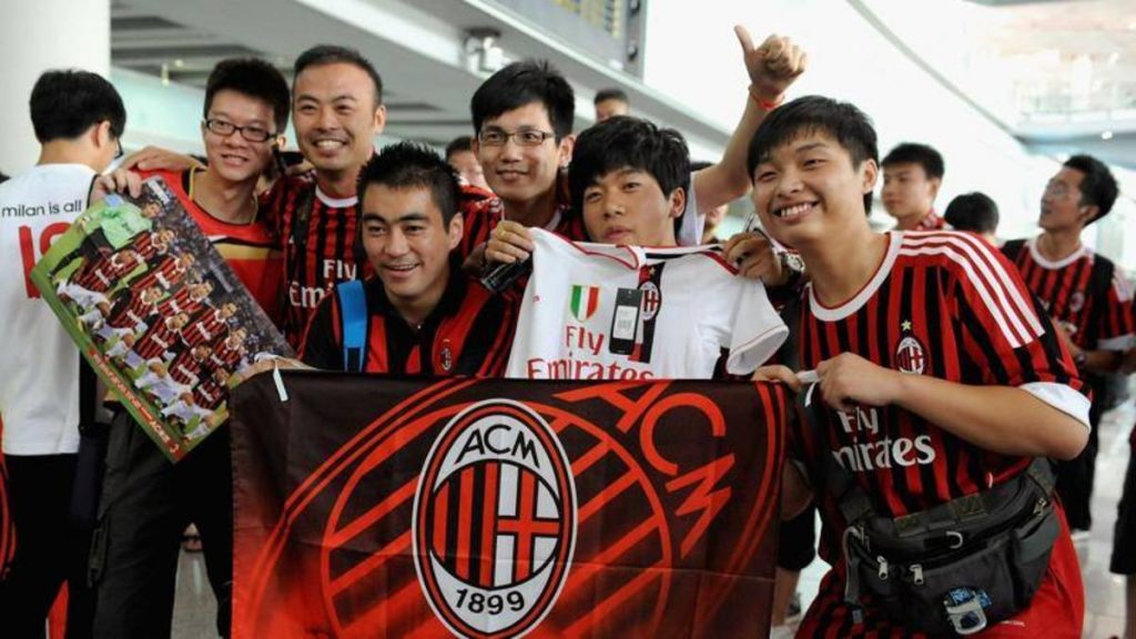 Tifosi AC Milan cinesi