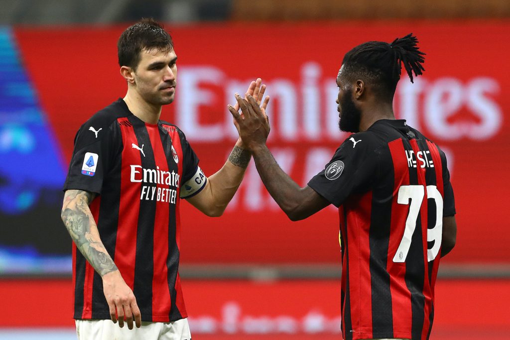 Alessio Romagnoli Franck Kessié AC Milan