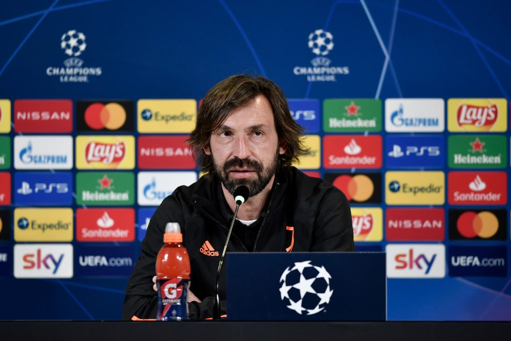 Andrea Pirlo Juventus conferenza stampa Champions League