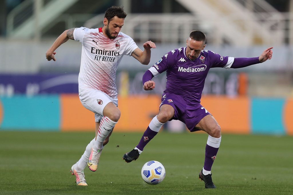 Hakan Calhanoglu Franck Ribery