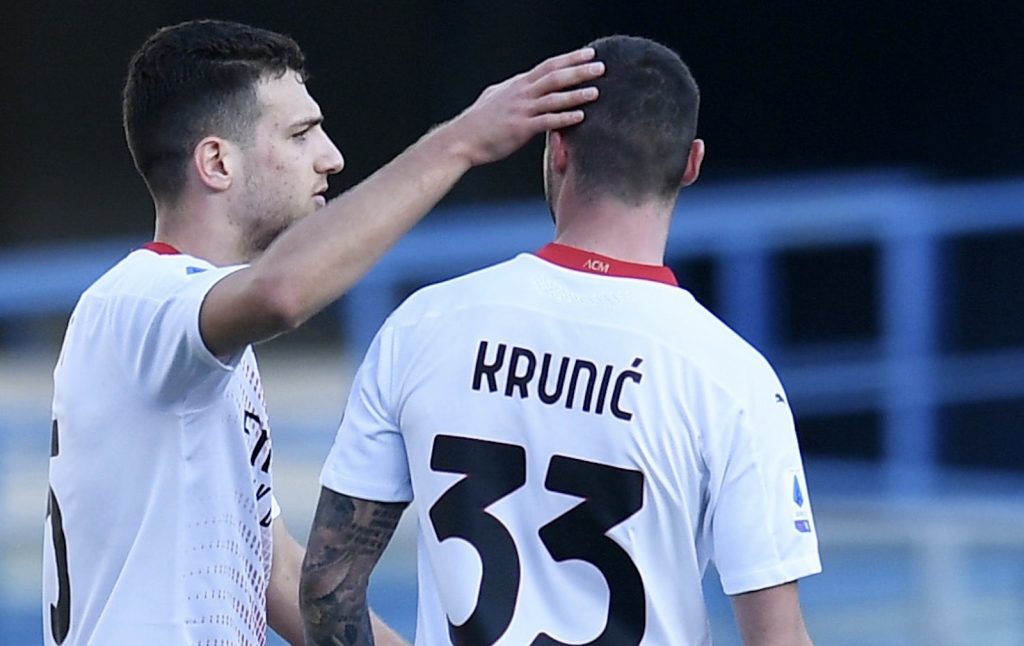 Diogo Dalot Rade Krunic AC Milan Verona-Milan