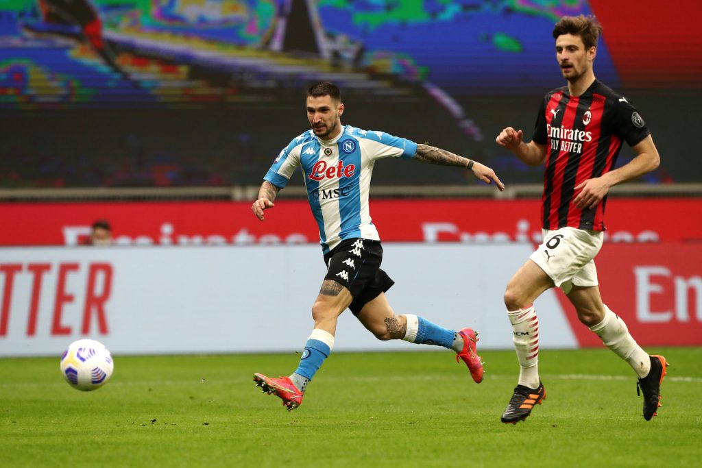 gol Matteo Politano Napoli Milan-Napoli Serie A