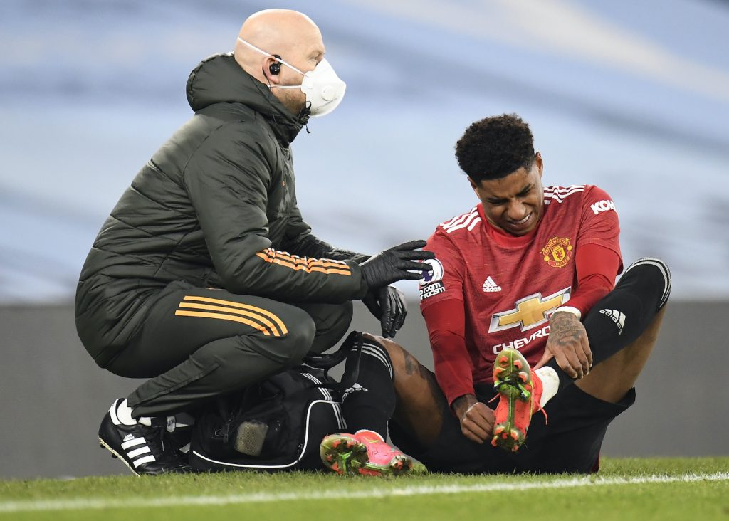 infortunio Marcus Rashford Manchester United