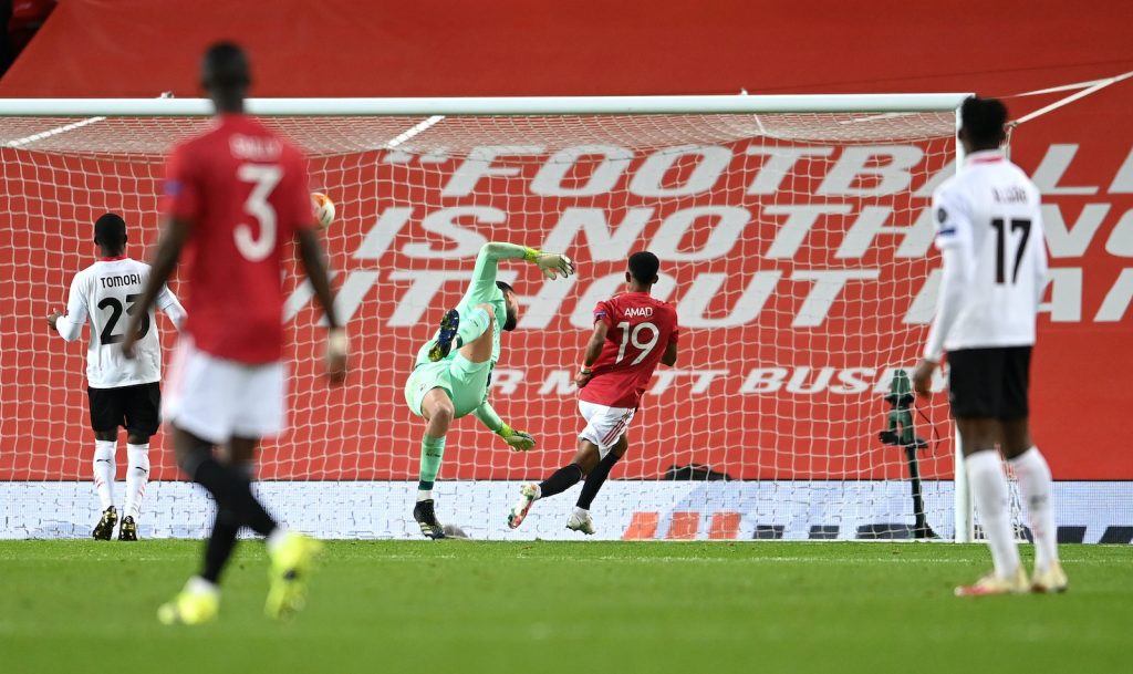 Manchester United-Milan gol Amad Diallo Europa League