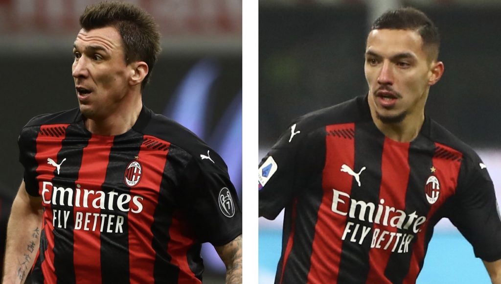 Mario Mandzukic Ismael Bennacer AC Milan
