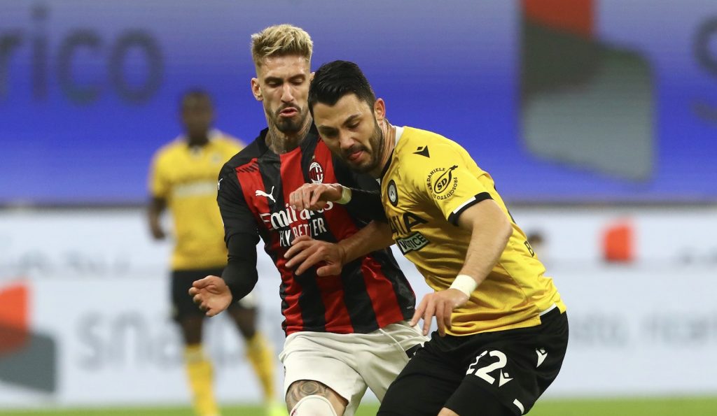 Samu Castillejo AC Milan Milan-Udinese
