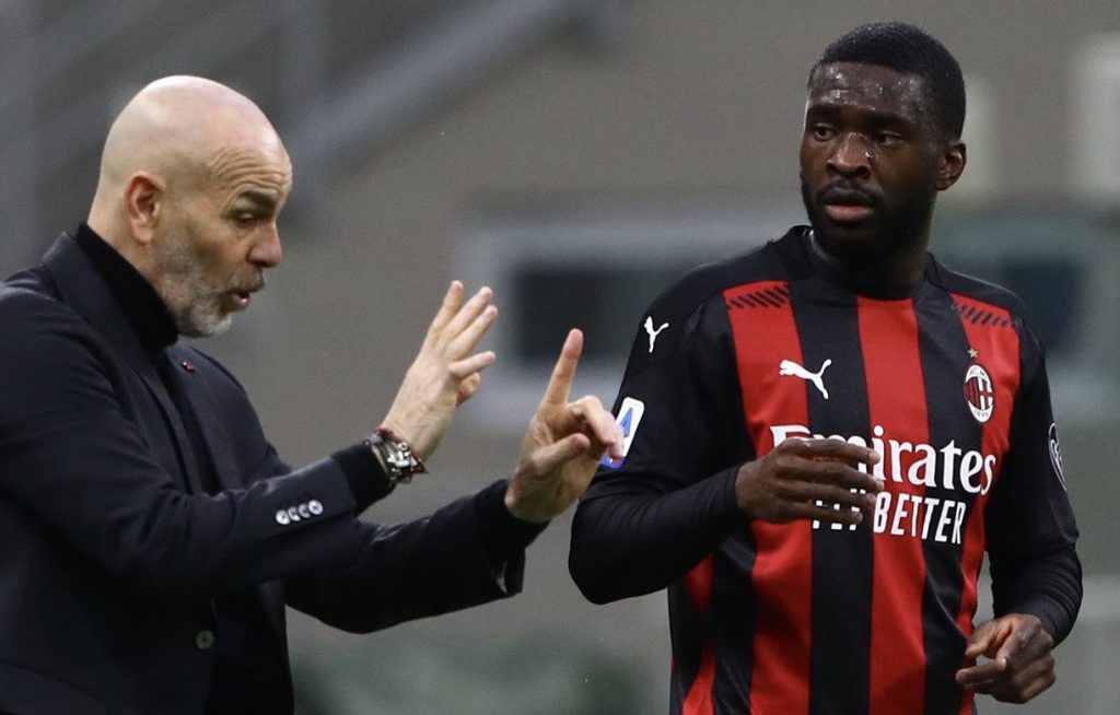 Stefano Pioli Fikayo Tomori AC Milan
