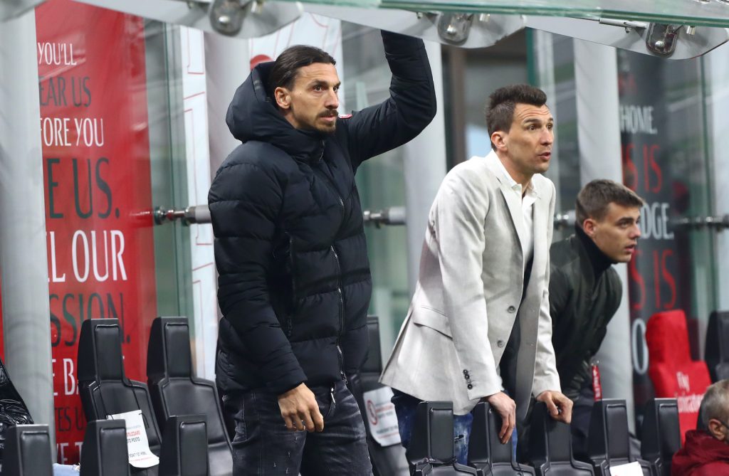 Zlatan Ibrahimovic Mario Mandzukic Daniel Maldini AC Milan Milan-Udinese