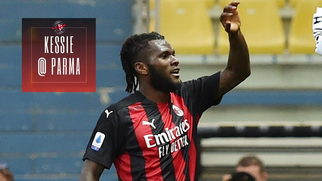 Parma-Milan Kessie gol nella video news AC Milan (gettyImages)