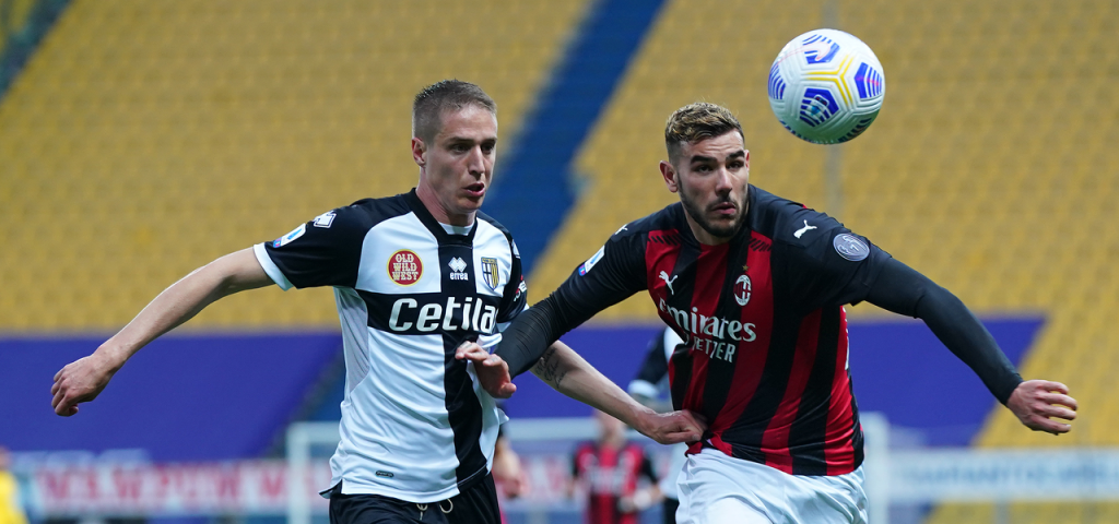 Theo in Parma AC Milan