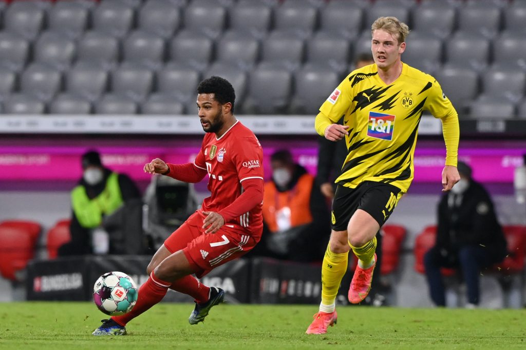 Serge Gnabry Julian Brandt Bayern Monaco Borussia Dortmund