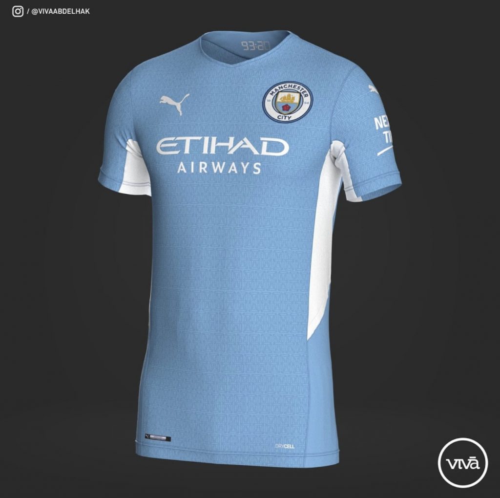 Nuova prima maglia Manchester City 2021-2022