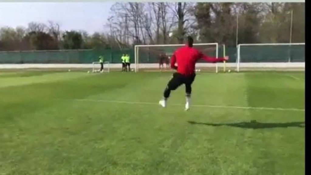 Allenamento Boateng Monza