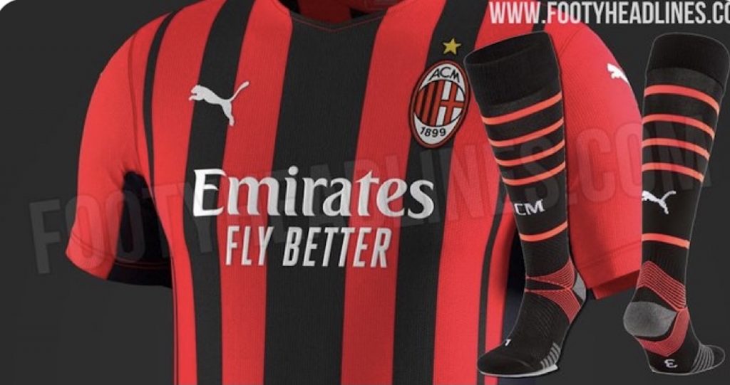 Nuova prima maglia Milan 2021-2022