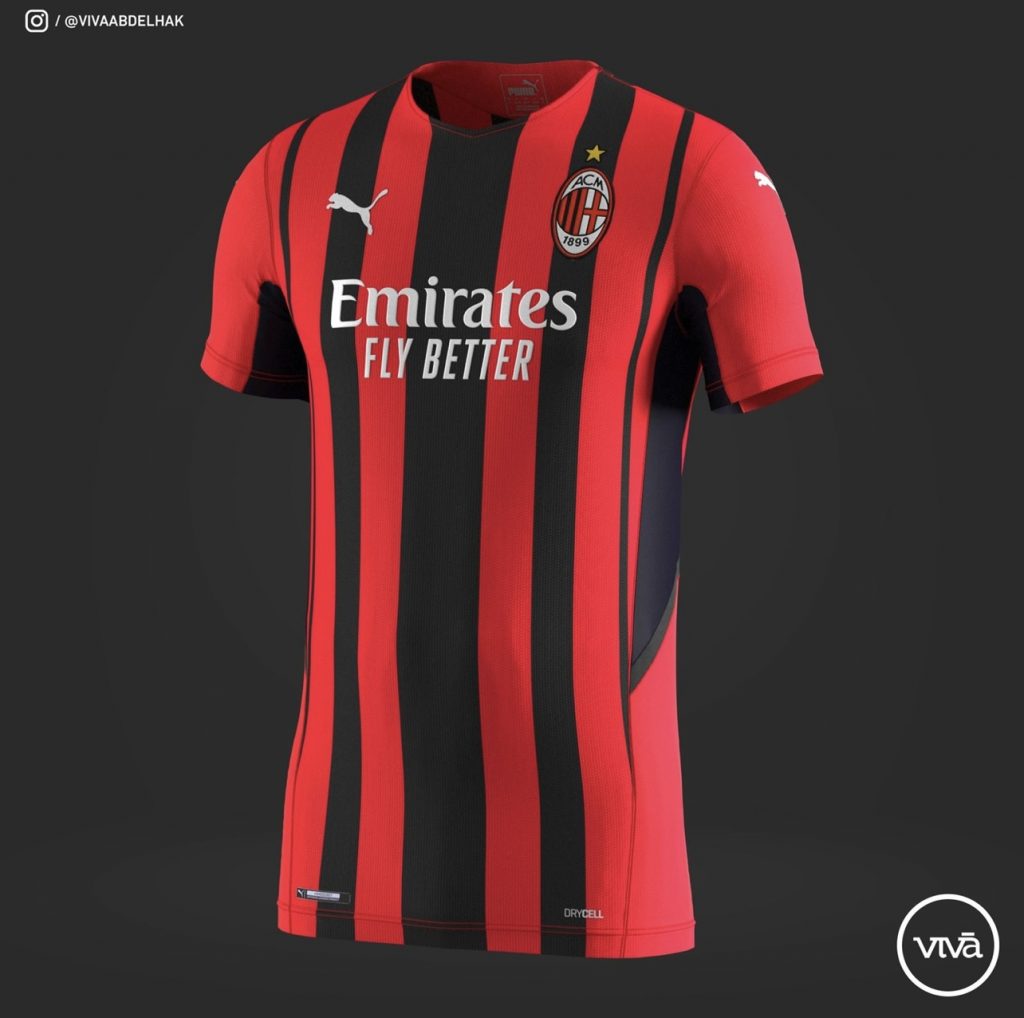 Nuova prima maglia Milan 2021-2022