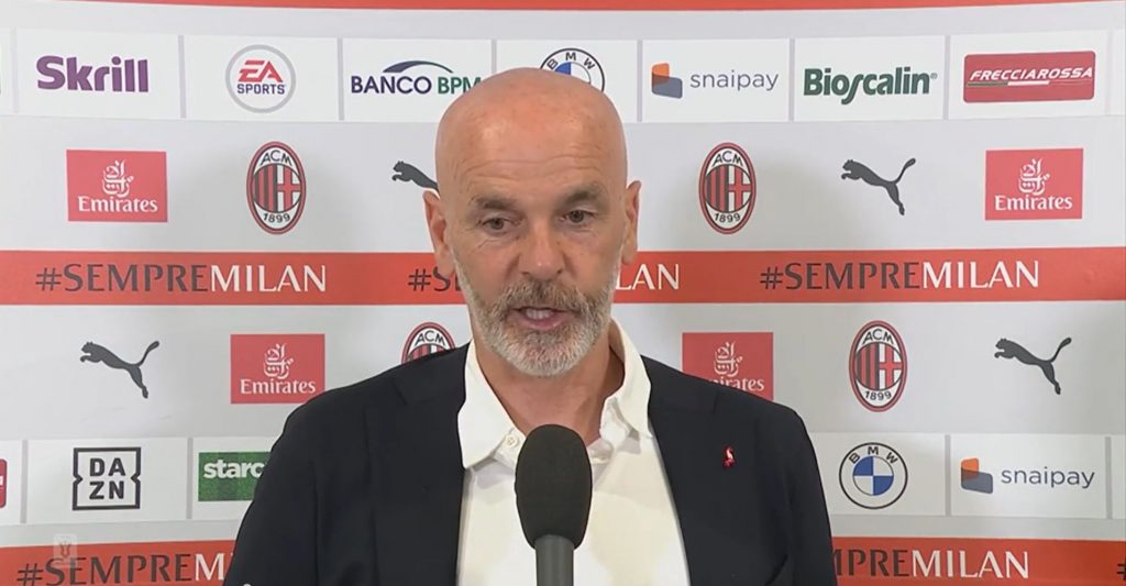Pioli post partita Milan-Sampdoria
