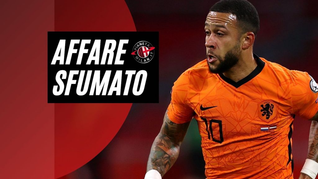 Memphis Depay Olympique Lione Calciomercato AC Milan