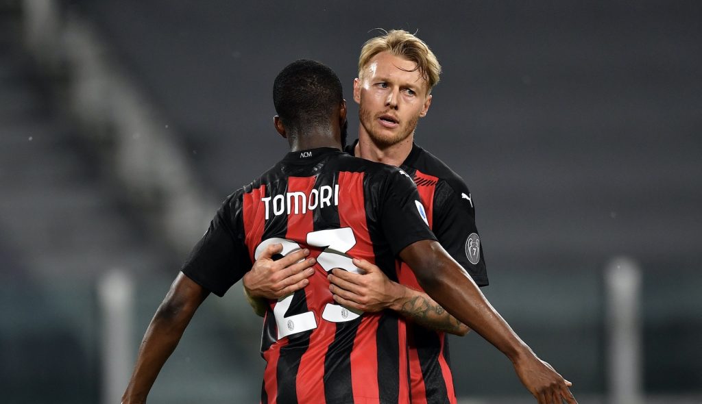 Simon Kjaer Fikayo Tomori AC Milan
