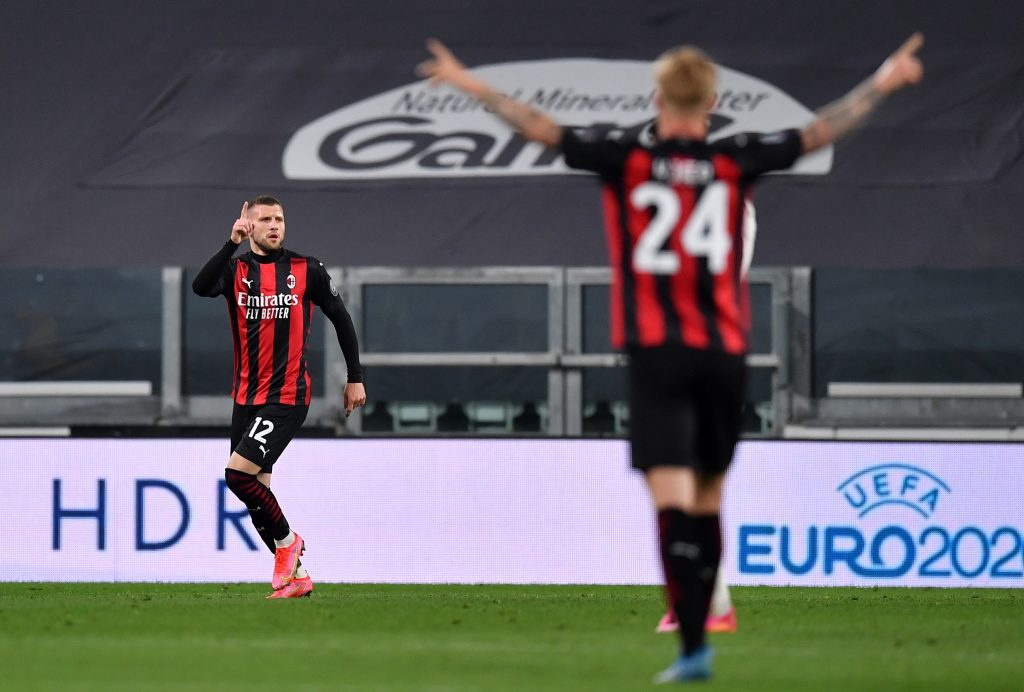 Ante Rebic Simon Kjaer Juventus Milan
