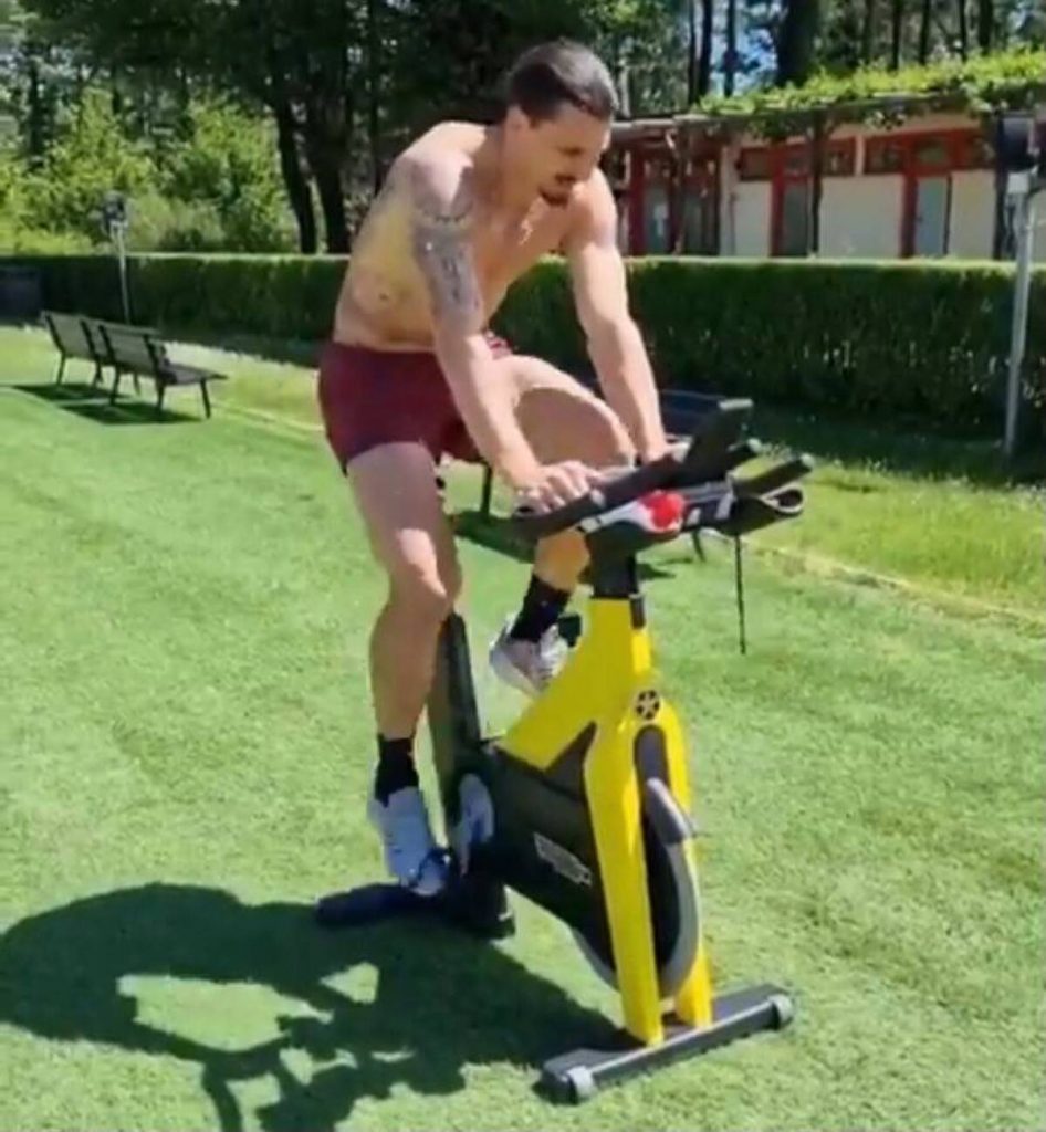 Milan Ibrahimovic si allena AC Milan