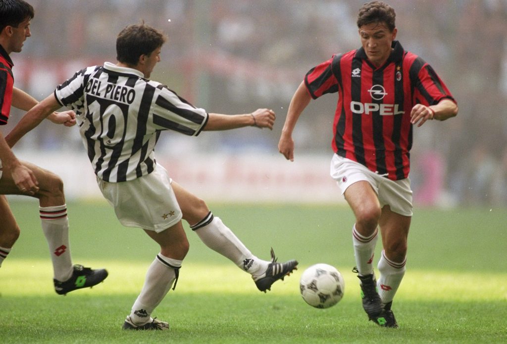 Stefano Eranio Alessandro Del Piero Juventus Milan