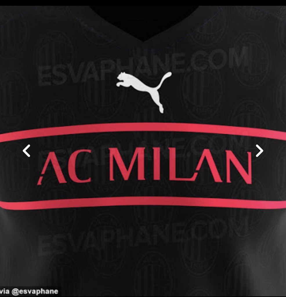 Nuova terza maglia del Milan 2021-2022