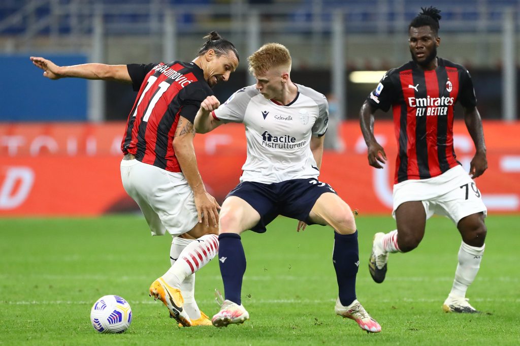 Schouten Ibrahimovic Kessié Milan Bologna