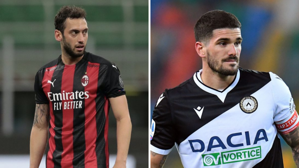 Hakan Calhanoglu Rodrigo De Paul