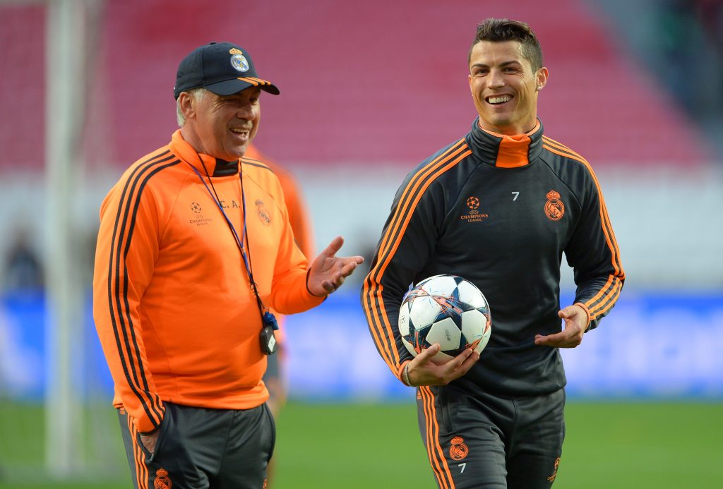 Carlo Ancelotti Cristiano Ronaldo Real Madrid