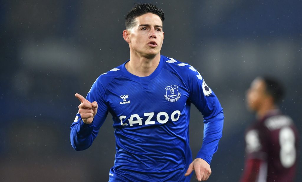 James Rodríguez Everton Calciomercato AC Milan