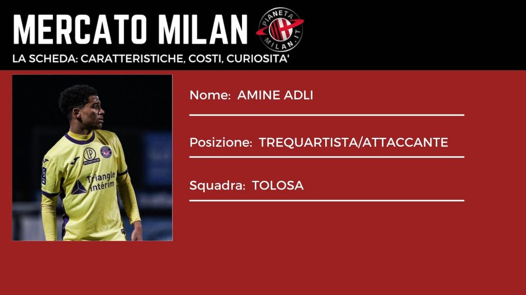 Amine Adli Tolosa Calciomercato AC Milan