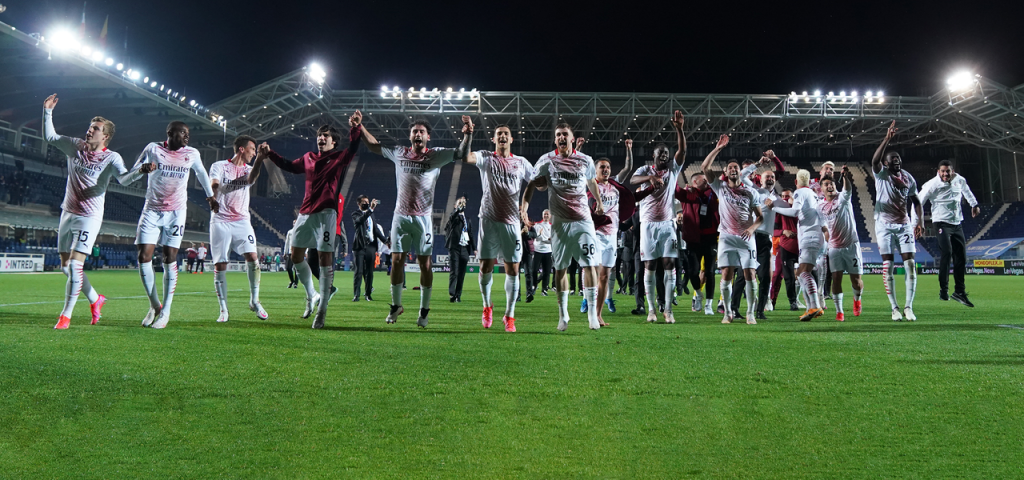 Milan festa Champions Bergamo Atalanta AC Milan