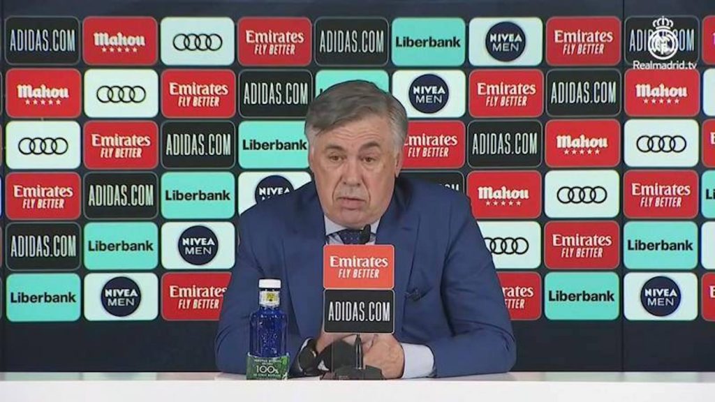 Carlo Ancelotti conferenza stampa Real Madrid