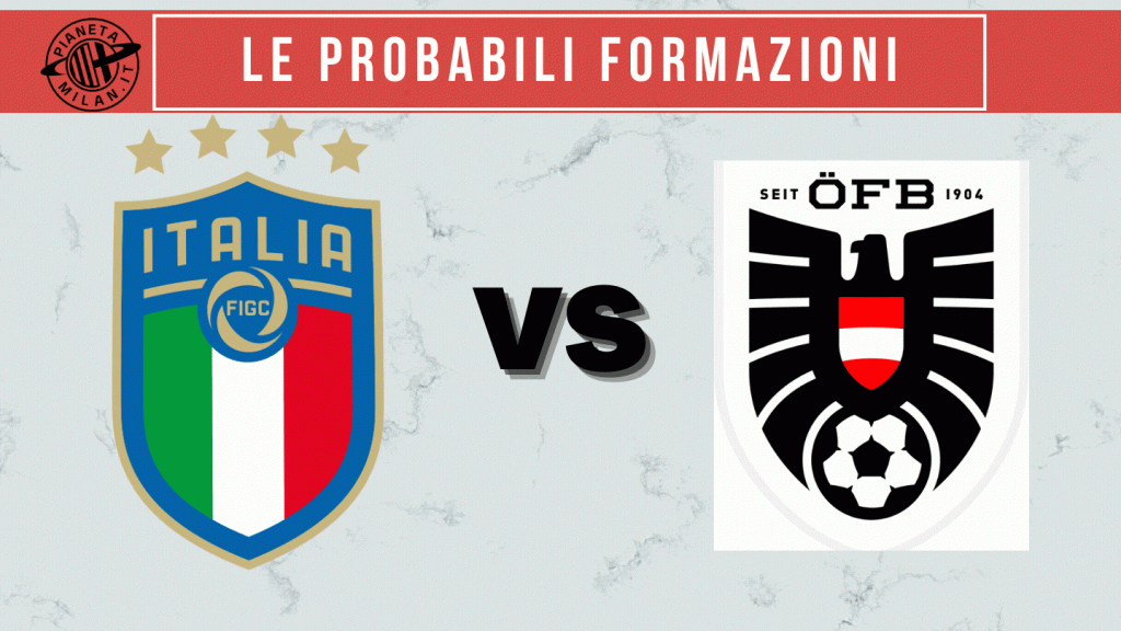 Probabili formazioni italia austria