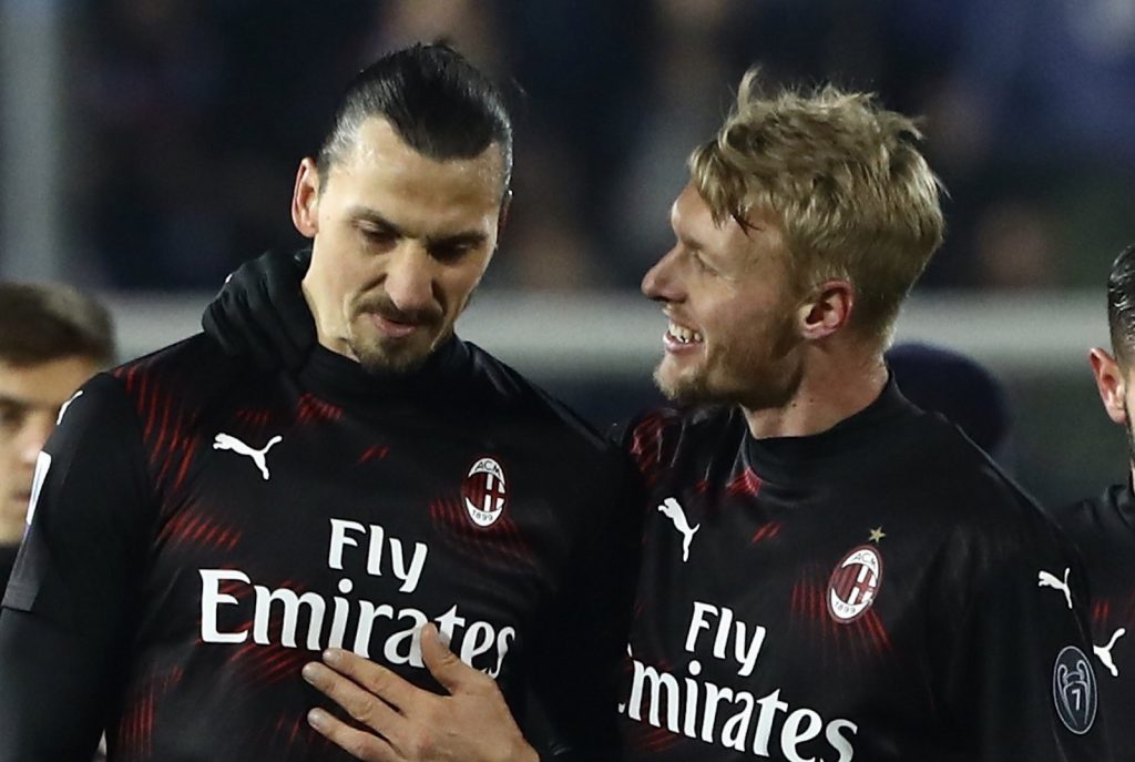 Ibrahimovic Kjaer AC Milan