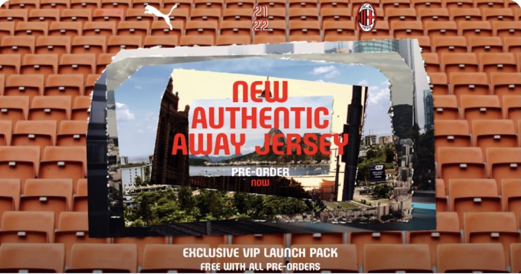 PUMA AC Milan seconda maglia 2021-2022