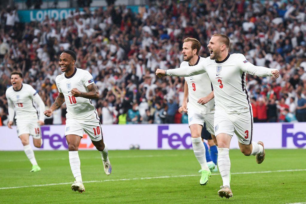 Luke Shaw Italia Inghilterra Europei 2021