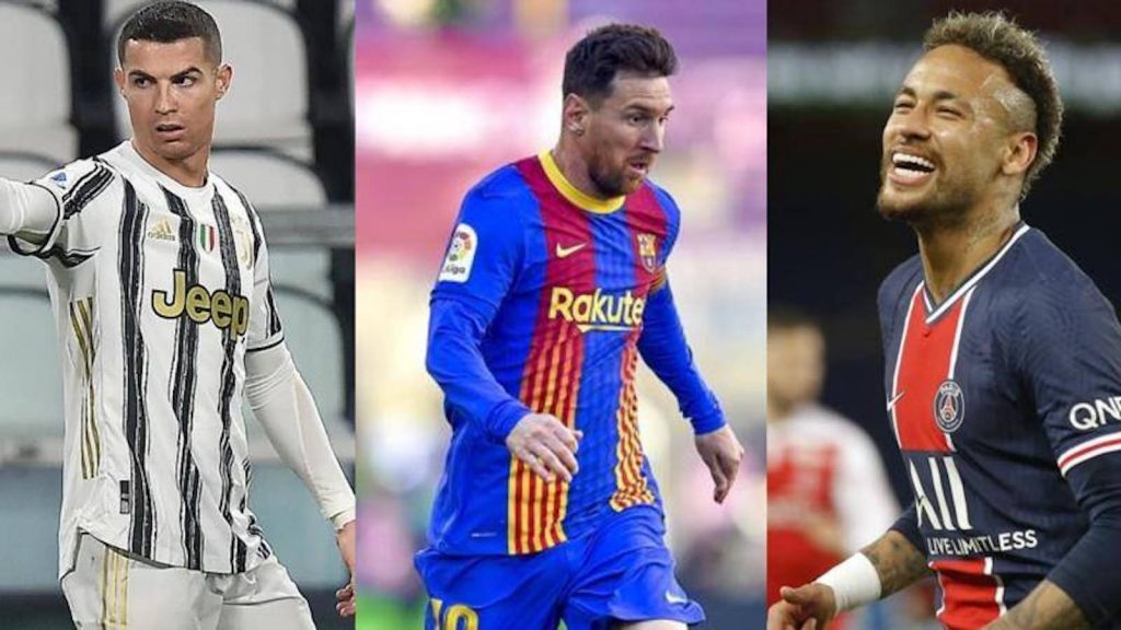 paperoni calcio ronaldo messi neymar