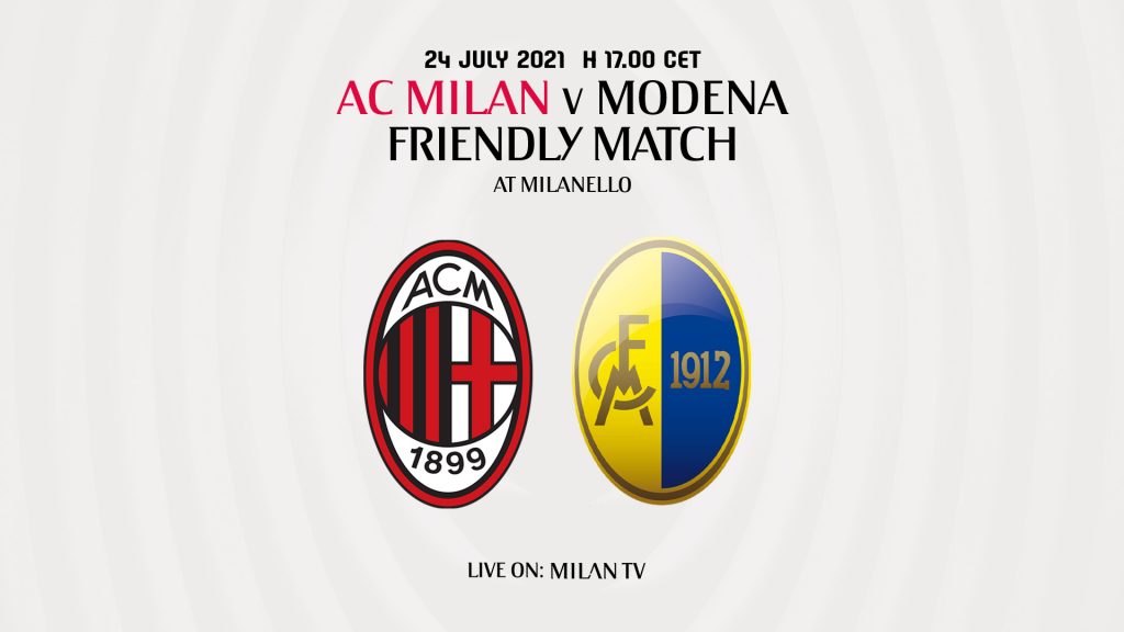 Milan Modena amichevole