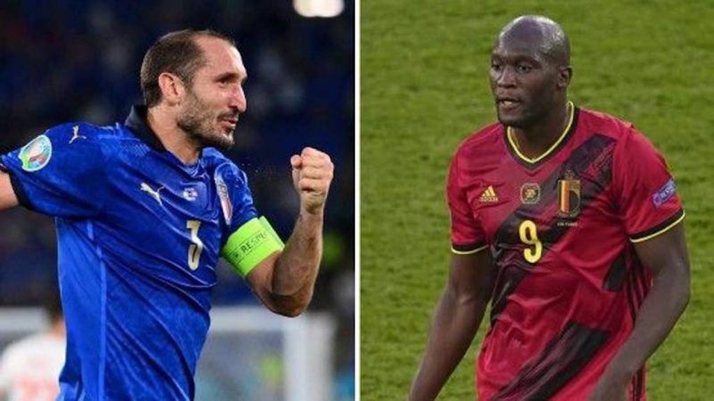 Chiellini Lukaku Italia Belgio Europei 2021