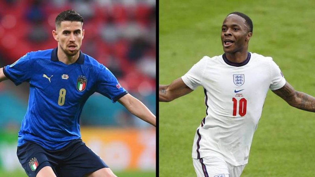 Italia Inghilterra Europei 2021 Jorginho Sterling