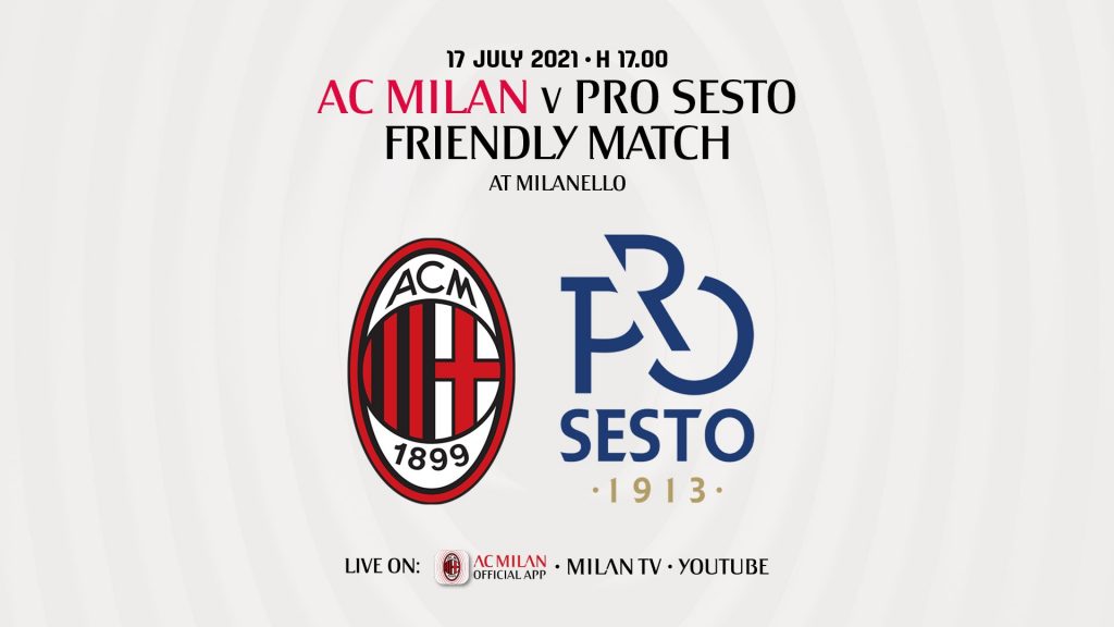 Milan Pro Sesto amichevole