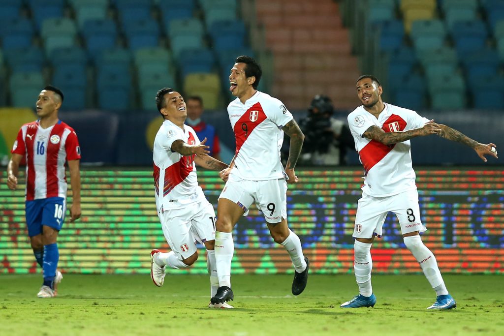 Gianluca Lapadula Peru Paraguay Copa América 2021