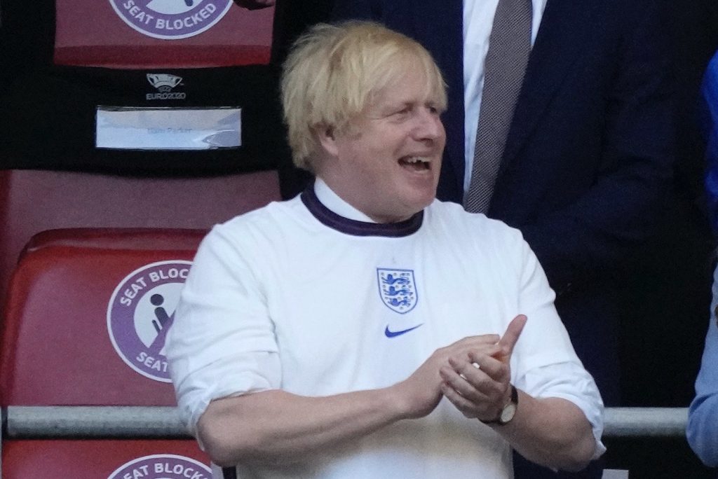 Boris Johnson Inghilterra Europei 2021