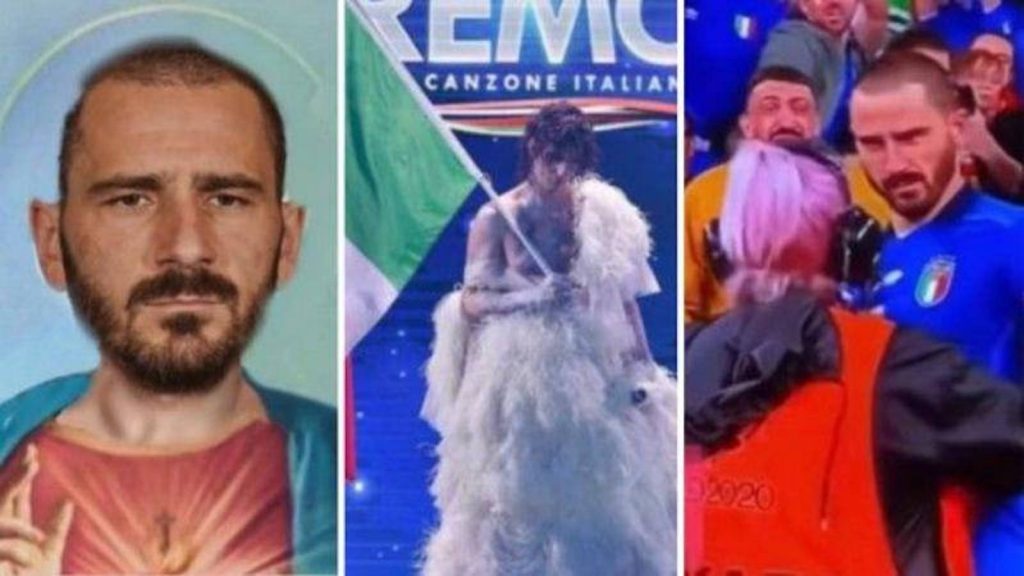 Bonucci Italia Inghilterra Europei 2021 social